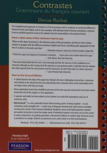 Contrastes: Grammaire du franais courant,Used