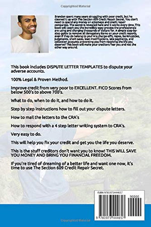 The Easy Section 609 Credit Repair Secret: Remove All Negative Accounts In 30 Days Using A Federal Law Loophole That Works Every,Used