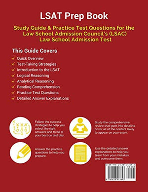 LSAT Prep Book: Study Guide & Practice Test Questions for the Law School Admission Council's (LSAC) Law School Admission Test,Used