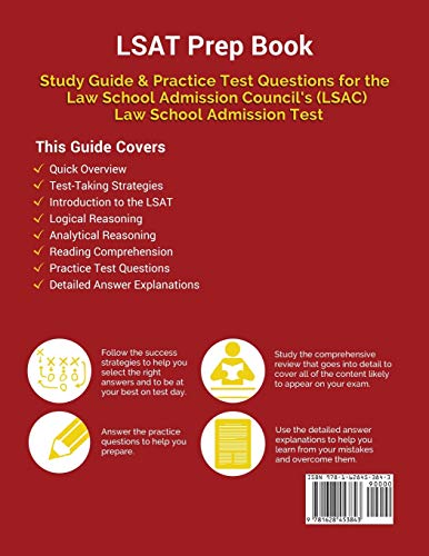 LSAT Prep Book: Study Guide & Practice Test Questions for the Law School Admission Council's (LSAC) Law School Admission Test,Used