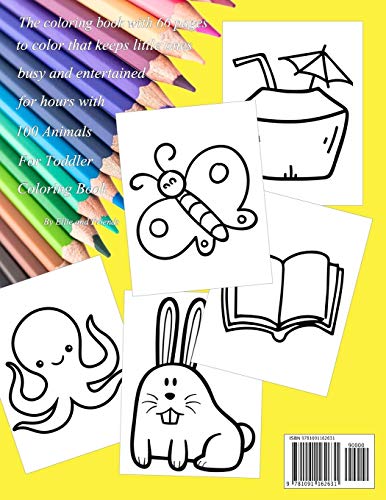 100 Things Jumbo Coloring Book: Jumbo Coloring Books For Toddlers ages 13, 24 Great Gift Idea for Preschool Boys & Girls With ,Used