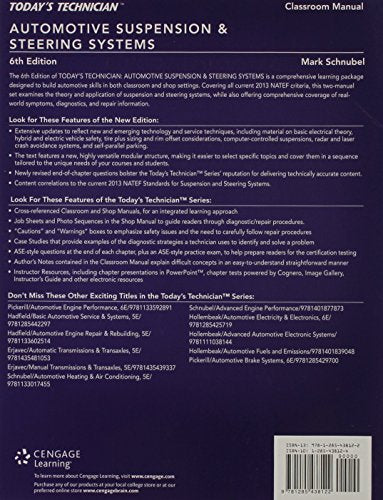 Automotive Suspension & Steering Systems: Classroom Manual,Used