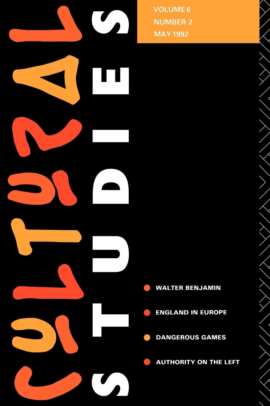 Cultural Studies, Vol. 6 , No. 2,Used