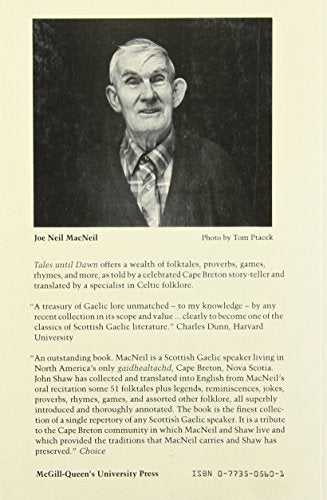 Tales Until Dawn: The World of a Cape Breton Gaelic StoryTeller,Used