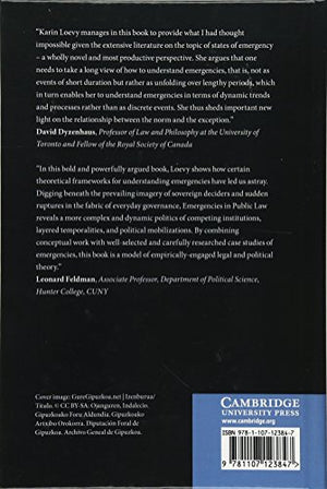 Emergencies in Public Law: The Legal Politics of Containment,Used