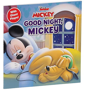 Studio Fun International Disney Mickey Mouse Funhouse: Good Night, Mickey! 8x8 Book with Flaps