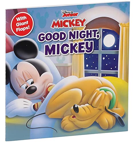 Studio Fun International Disney Mickey Mouse Funhouse: Good Night, Mickey! 8x8 Book with Flaps