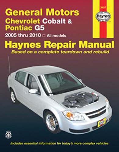 General Motors Chevrolet Cobalt & Pontiac G5 20052010 Repair Manual (Haynes Repair Manual),Used