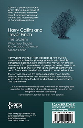 The Golem, Second Edition: What You Should Know About Science (Canto Classics),New