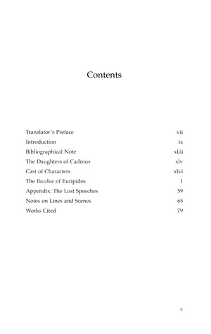 Bacchae,New