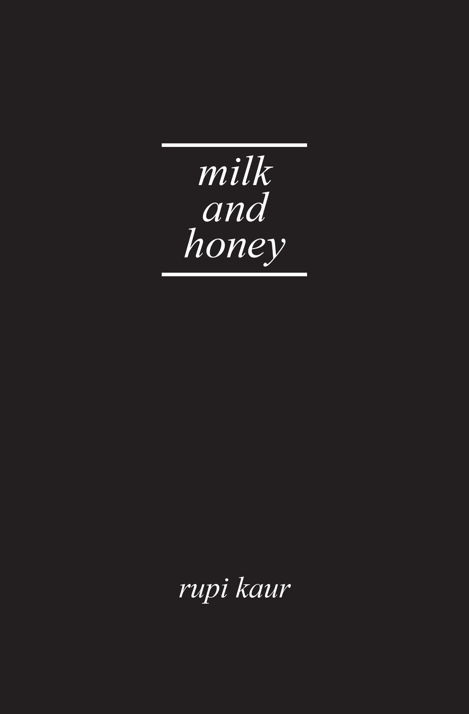 Milk And Honey