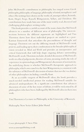 John McDowell (Philosophy Now),Used