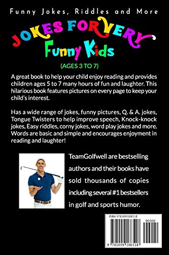 Jokes for Very Funny Kids (Ages 3 to 7): Funny Jokes, Riddles and More,Used