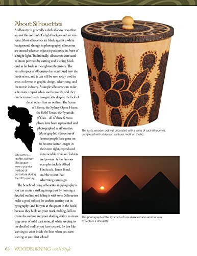 Woodburning with Style: Pyrography Lessons and Projects with a Modern Flair (Fox Chapel Publishing) HandsOn Instructional Guide,Used