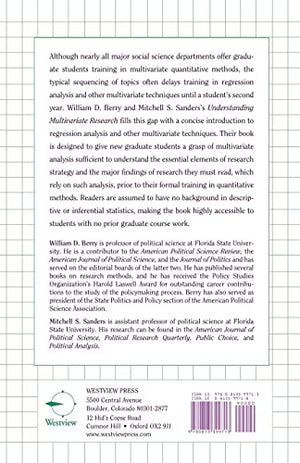 Understanding Multivariate Research: A Primer for Beginning Social Scientists,Used