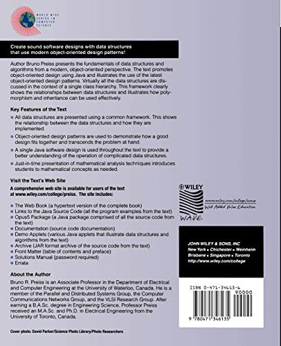 Data Structures And Algorithms With Objectoriented Design Patterns In Java,Used
