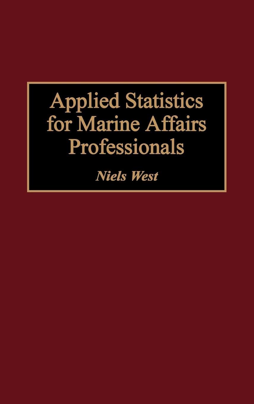 Applied Statistics For Marine Affairs Professionals