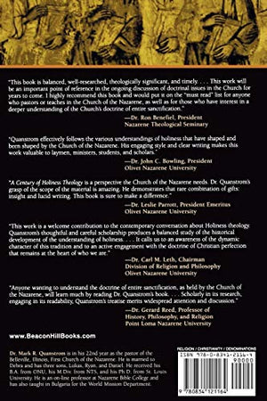A Century Of Holiness Theology: The Doctrine Of Entire Sanctification In The Church Of The Nazarene: 1905 To 2004,New