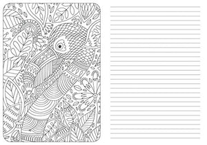 A Coloring Journal Fox,Used