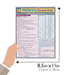 Hebrew Grammar Quickstudy Laminated Reference Guide (Quickstudy Academic)