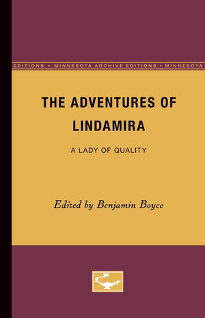 The Adventures Of Lindamira: A Lady Of Quality (Minnesota Archive Editions),Used