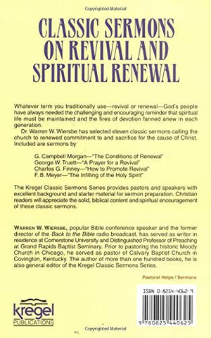 Classic Sermons On Revival And Spiritual Renewal (Kregel Classic Sermons Series),Used
