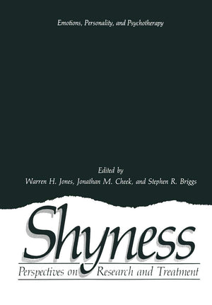 Shyness: Perspectives on Research and Treatment (Emotions, Personality, and Psychotherapy),Used