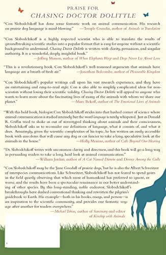 Chasing Doctor Dolittle: Learning The Language Of Animals,Used