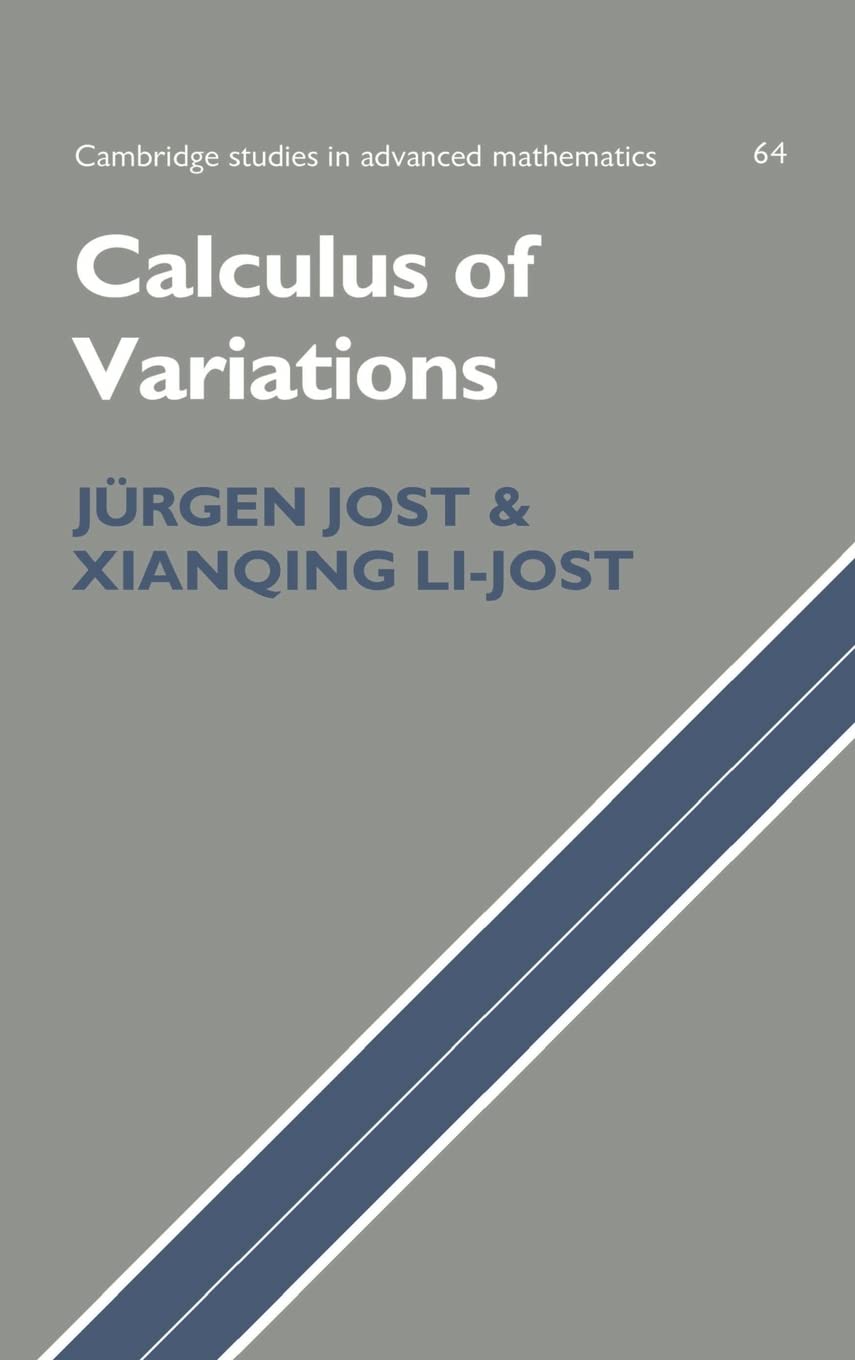 Calculus of Variations (Cambridge Studies in Advanced Mathematics, Series Number 64),Used