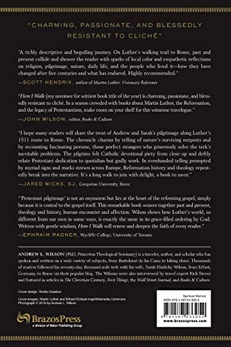 Here I Walk: A Thousand Miles On Foot To Rome With Martin Luther,Used