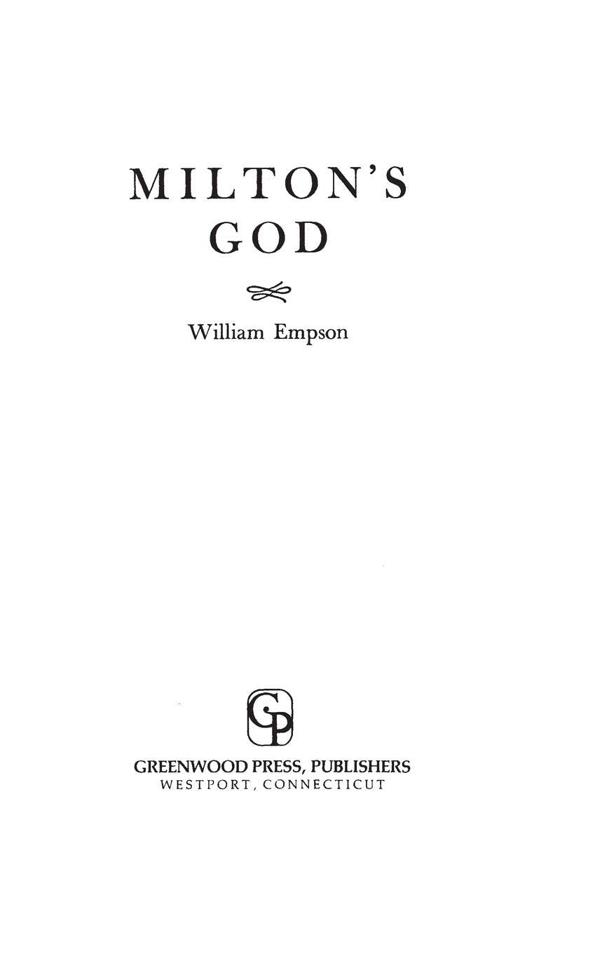 Milton's God,New