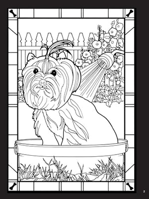 Dogs Stained Glass Coloring Book (Dover Animal Coloring Books)
