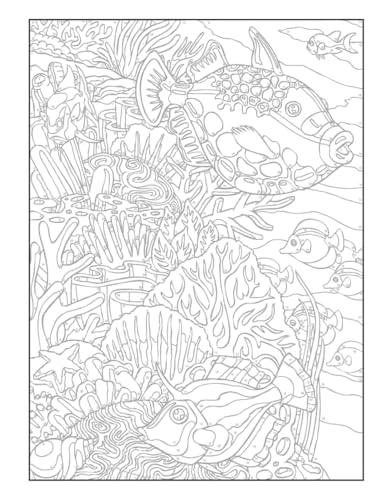 Creative Haven Sea Life Color By Number Coloring Book (Adult Coloring Books: Sea Life),New