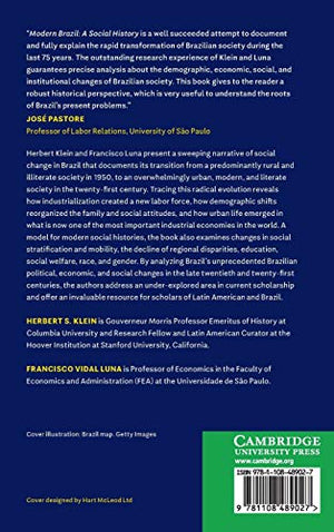 Modern Brazil: A Social History,Used