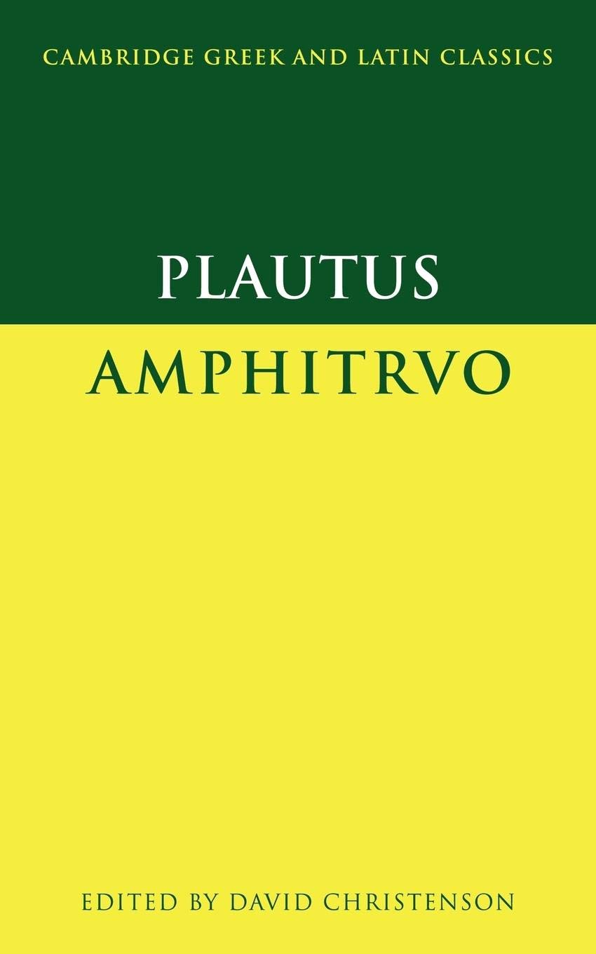 Plautus: Amphitruo (Cambridge Greek and Latin Classics),Used