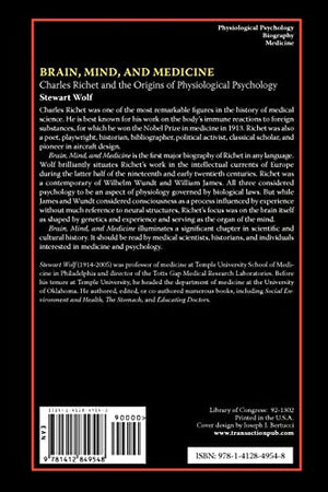 Brain, Mind, and Medicine: Charles Richet and the Origins of Physiological Psychology,Used