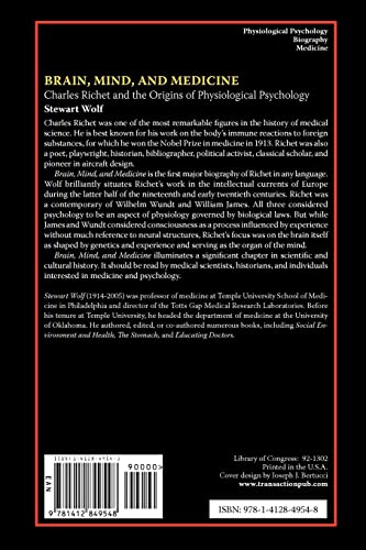 Brain, Mind, and Medicine: Charles Richet and the Origins of Physiological Psychology,Used