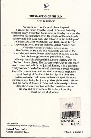 The Gardens of the Sun: A Naturalist's Journal of Borneo and the Sulu Archipelago,Used