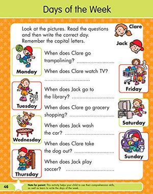 The Summer Before First Grade Workbook School Bridging Kindergarten to First Grade Ages 6  7: 75+ Activities, Phonics, Spelling,New