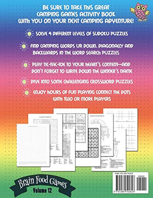 Camping Games: Sudoku, Word Search, Crossword Puzzles, Tic Tac Toe and Connect the Dots,Used