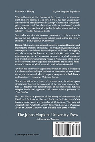 The Content Of The Form: Narrative Discourse And Historical Representation,New
