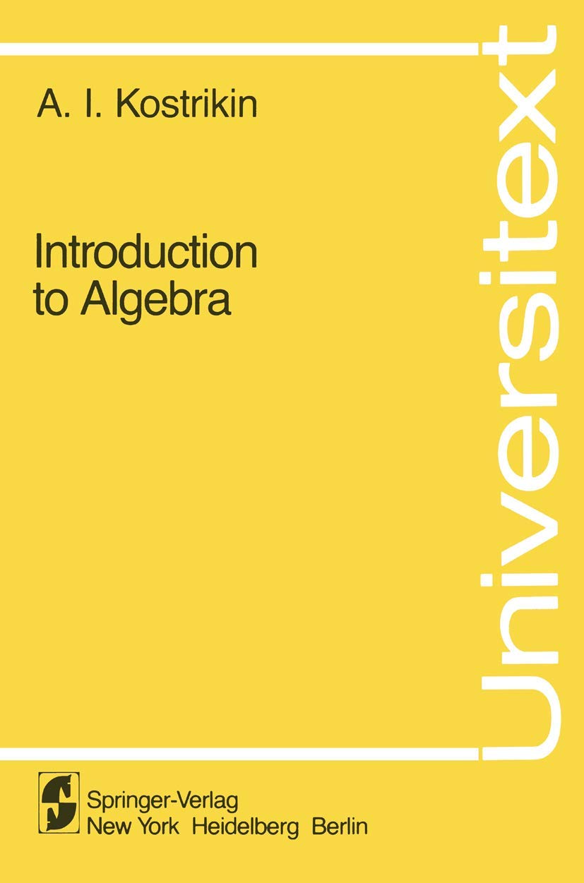 Introduction to Algebra (Universitext),Used