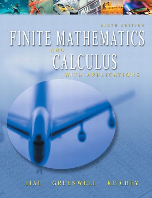 Finite Mathematics And Calculus With Applications,New