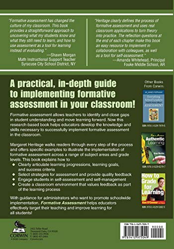 Formative Assessment: Making It Happen in the Classroom,Used