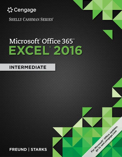 Shelly Cashman Series Microsoft Office 365 & Excel 2016: Intermediate, Looseleaf Version,Used