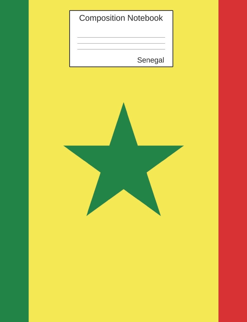 Senegal Composition Notebook: Graph Paper Book to write in for school, take notes, for kids, students, teachers, homeschool, Sen,Used