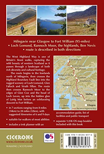 Walking the West Highland Way: Milngavie to Fort William Scottish Long Distance Route (UK longdistance trails series),Used