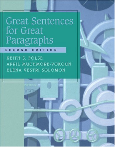 Great Sentences for Great Paragraphs,Used