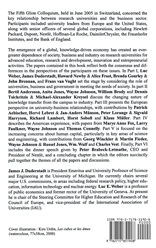 Universities and Business: Partnering for the Knowledge Society (Economica),Used