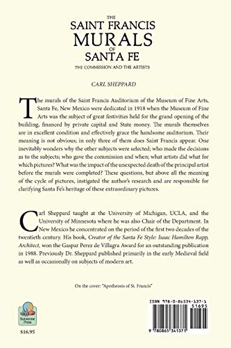 The Saint Francis Murals of Santa Fe: The Commission and the Artists,Used